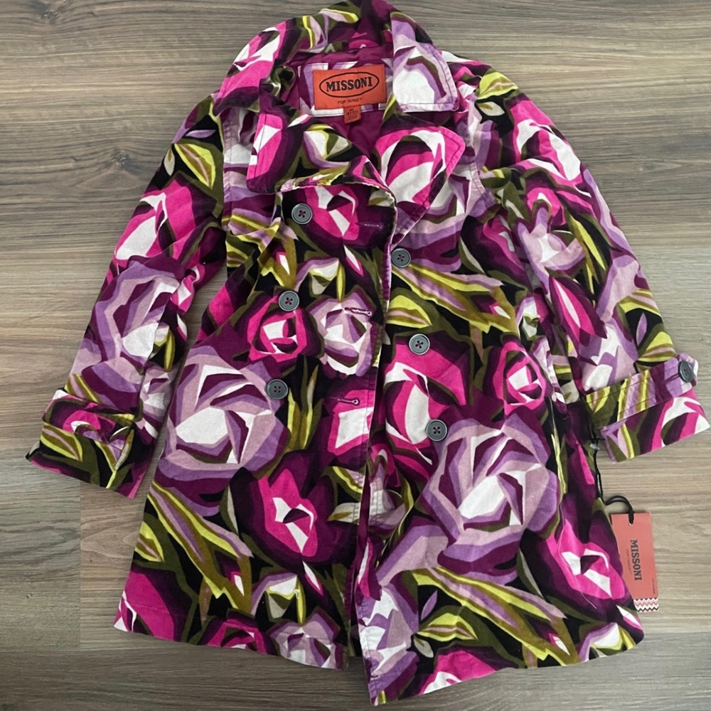 COPY - NWT MISSONI FOR TARGET Girls floral coat 2T / 3T